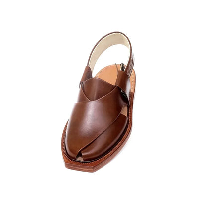 Mustard Leather Norozi Chappal With Leather Sole – 09254